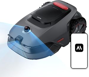 MOVA LiDAX Ultra 1000 Robot Lawn Mower Wire Free for 1/4 Acre, RTK-Free+360° 3D LiDAR+AI V