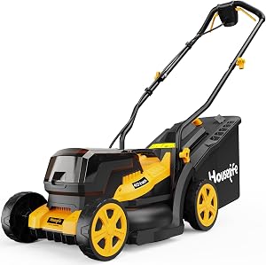 40V Cordless Lawn Mower Compatible with Dewalt 2x20V MAX Battery, 14 Inch Electric Lawn Mo