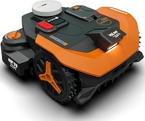 WORX Landroid Vision Cloud Robot Lawn Mower, No Perimeter Wire Robot Mower for 1 Acre, AI 