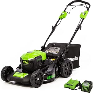Greenworks 40V 21" Brushless Cordless (Self-Propelled) Lawn Mower (75+ Compatible Too